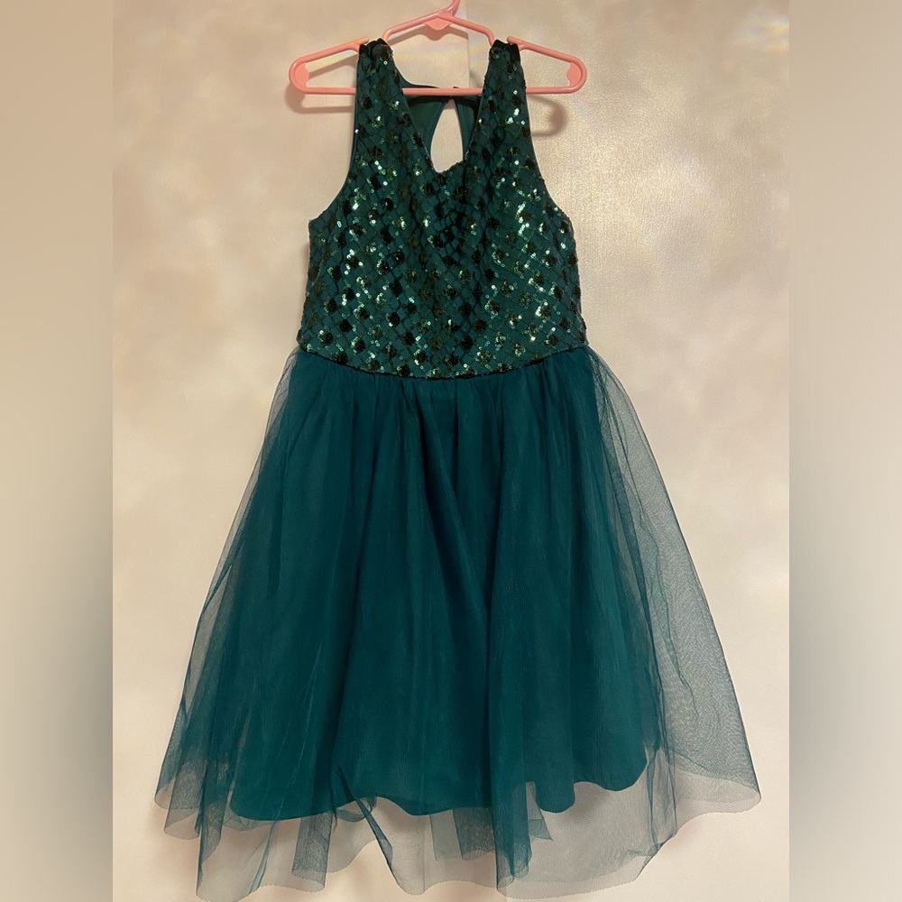 Lilt Emerald green dress for girls size 10